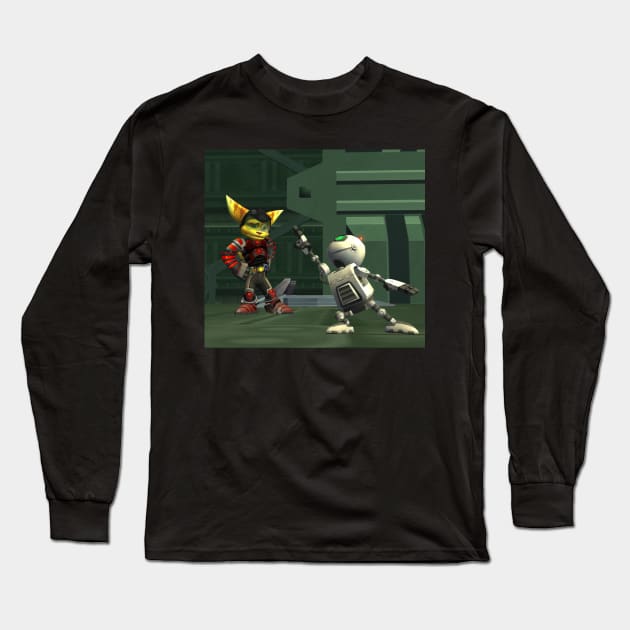 Ratchet and Clank - Wrong Game! Long Sleeve T-Shirt by MegacorpMerch